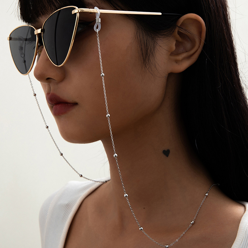ファッションメタル多機能メガネビーズメガネチェーンガールサマ - Sunglass Retainer Cord のレビューと価格